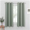 PONY DANCE Tende Corte per Finestre con Anelli Verde Salvia Tenda Cameretta Bambina Curtains Camera da Letto Moderne Oscuranti per Interni 2 Pezzi L 106 x A 158 cm