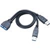 Akasa AK-CBUB12-30BK cavo di interfaccia e adattatore 2 x USB 3.0 USB 3.0 Pin header Nero