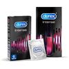 Durex Kit Intense, 6 Preservativi Intense con Rilievi e Nervature + Intense Stimulating Gel, Gel Lubrificante Stimolante Per Lei da 10 ml