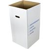 DUE ESSE S.N.C. DI SABATINI ALDO PZ 5 CARTONE PORTA RIFIUTI PLASTICA, CARTA, INDIFFERENZIATA, VETRO CM 35 X 35 ALTI CM 70 CONTENITORE IN CARTONE RESISTENTE PER RACCOLTA RIFIUTI