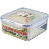 LocknLock TO GO - Contenitore per sandwich con divisore, 1,2 l, 100% aria e impermeabile, lavabile in lavastoviglie e microonde, senza BPA, con scomparti separatori