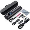 Acesport Compressore Portatile Mini Pompa, Ricaricabile compressore per Pneumatici Senza Cavo con Luce LED e Display LCD, per/Auto/Bici/Moto/Palline (Nero)