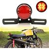 JMTBNO Fanale Posteriore Moto, Piccolo Fanale Posteriore Rotondo Universale 30 LED Luce Rossa Stop Freno Targa Mount 12V Per Motociclo Street Cruiser Chopper Cafe Racer Scooter ATV Quad