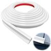 Hengrongshen Profili in Gomma,Bianco 5metri Guarnizione Portiera Auto,Deviazione Dell'acqua Piovana sul Tetto,Guarnizione Gomma Guarnizione Adatto per Auto,Camion,Camper,Porte di Barche,Camper