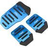 Adunsiaoto Set di 3 Pedali per Pedales del Freno Antiscivolo per Auto, Copripedali Antiscivolo per Auto Pedali, Alluminio Auto Pedale Pedale Pastiglie Autos Antiscivolo Pedali Freno Pedale(Blu)