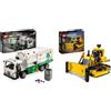 LEGO Technic Camion della Spazzatura Mack LR Electric, Veicolo Giocattolo & Technic Bulldozer da Cantiere, Giochi per Bambini, Bambine, Ragazzi e Ragazze da 7 Anni in su