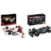 LEGO Icons McLaren MP4/4 e Ayrton Senna, Modellino da Costruire di Auto da Corsa con Minifigure & Technic Mercedes-AMG F1 W14 E Performance Pull-Back, Gioco Creativo