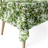 ECOMMERC3 Tovaglia antimacchia in cotone rettangolare 100x140 Caserta Verde | Per il tavolo di servizio o la cucina piccola, finitura antimacchia su tutto il telo, panno umido o lavatrice a freddo