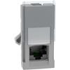 BTICINO MatixGO Connettore per rete internet, dati e telefonia 1 modulo Grigio SJG4279C6F Connettore RJ45 categoria 6 UTP, Toolless IDC