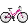 GERONI Bici Bicicletta MTB Swan Lady 26'' Pollici Cambio 21 Velocita' Mountain Bike ragazza Freni V-Brake donna (Lilla)