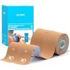 OK Tape Kinesio Tape,Pretagliato,2 Rotoli Beige,5cmx5m, 40 Pcs, Elastico Nastro Kinesiologico Sportivo Per La Pelle, Adatto Per Ginocchia, Caviglie, Gomiti e Spalle