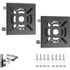 Generic E-HORDE Supporto Verticale Universale per Telecamera di Sicurezza, Staffa in Metallo Solido con 200mm Anelli per Telecamere di Sicurezza CCTV(2,Nero)
