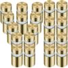 Cokritsm 20pcs Distanziali Per Targhe 12X25mm Dorato,Distanziatori Da Parete 12X25mm Vite Pubblicitaria In Acciaio Inox Distanziatori Plexiglass Di Vetro Chiodi Supporti Per Pubblicitario Cartelloni