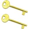 GAMOBIFER Chiave per Serratura AGB Interna ad Incasso (OTTONATO, N. 9)