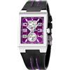 Festina Orologio Uomo F16280/7 Outlet Cassa in Acciaio Inox 316L Argento Cinturino in Pelle Nero, Viola, striscia