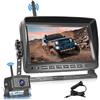 Hodozzy Telecamera Posteriore Digitale Senza Fili 7 Pollici IPS Monitor Kit AHD Telecamera Retromarcia Impermeabile Visione Notturna Registrazione Video Telecamera Posteriore Auto Senza Fili 12V-36V