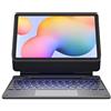 Dexnor Custodia con Tastiera per Samsung Galaxy Tab S6 Lite 10,4 2024/2022/2020, Keyboard Cover Supporto Magnetico a Sbalzo Galleggiante, Trackpad Multi-Touch, Retroilluminato Italiano QWERTY, Nero