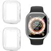 talNite 2 Pezzi Cover Protettive con Pellicola in Gomma per Apple Watch SE 40mm, Soft Copertina in TPU, Compatibile con iWatch Serie 6/5/4, Cover Trasparente e Resistente ai Graffi