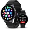 Mermoe Smartwatch AMOLED Chiamate e Whatsapp, Orologio Digitale Donna Uomo Fitness Tracker Watch,Notifiche Messaggi,120 Sportivo,Monitoraggio Sonno,SpO2,Contapassi,Calcolatrice,Regali Natale Compleanno