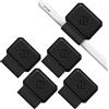 FINTIE 4 Pezzi Portapenne Autoadesivo Compatibile con Apple Pencil Pro, Apple Pencil (USB-C) & 2a/1a Gen e Penna Stilo - Elastico Pen Holder per Tablet, Notebooks, Calendario, Nero