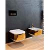 Ceramica Flaminia Wc Flag Goclean Oro e Bianco Lucido - Sedile: Senza Sedile