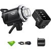 Godox MS300V 300W Flash da studio+X3-F Flash Trigger per Fuji Fujifilm, 5800±200K 0,1~1,8S Tempo di riciclo con lampada modellante LED Flash stroboscopico Monoluce per Studio, Ritratto, ecc.