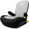 LETTAS I-SIZE Seggiolino Auto ISOFIX Gruppo 3 (125-150cm, 22-36 kg) Rialzo Auto Per Bambini dai 6 ai 12 anni (Nero/Grigio)