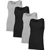 Fruit of The Loom Sf45r Canottiera, Regular-Crew-Confezione da 4 Bianco, M (Pacco da 4) Uomo