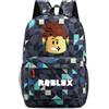 FYFLYMT Roblox Zaino Scuola Elementare Bambino,Roblox Zainetto Asilo Bambino,Studente Bookbag Shcool Bag,Zaino per Ragazzi Ragazze Adolescenti Fan del Gioco Regali