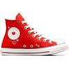 Converse Chuck Taylor All Star Y2K Heart Sneaker Rossa da Donna A09117C