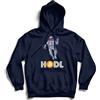 Generico Felpa Bitcoin HODL Hold Crypto - Hoodie Cappuccio e tascone Binance Coinbase (Nero, l)