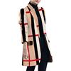 Vagbalena Blazer da Donna in Tweed Blazer Blazer Business Casual Blazer Plus Size Cardigan Stampato Manica Lunga Tuta Leggera Giacca Autunnale con Tasche (Foto 6,L)