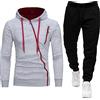 Generic Tuta Uomo Completa Felpa Caldo Il Tempo Libero E I Viaggi Felpa E Pantalone Set Sportivi Y2k Hoodie E Pantaloni Tuta Con Zip Jogging Giacca E Pantaloni Cotone Autunno Inverno Set Felpa