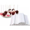 Gosknor 100pz Bastoncini Lecca-Lecca Bianchi, 7,6cm Senza Schegge Spessi Bastoncini Cake Pop per Dolci Fatti Casa Cioccolato Decorazioni Cupcake Succhiotto Perfetti per Cottura & Decorazioni Feste
