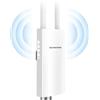 WONLINK Ripetitore WiFi Esterno, WiFi Extender Esterno 1200Mbps Dual Band 5GHz & 2.4GHz Outdoor Access Point Esterno WiFi con 48V PoE Power, 2 * 1000M Porta Ethernet, 2 Antenne, Impermeabile IP66, 802.11AC