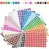 Kiperline Bollini Adesivi Colorati 1920 Pezzi 15mm Etichette Adesive Colorate Stickers Rotondi Colorati Adesivi Tondi Colorati per Forniture per Ufficio a Casa, 20 Colori