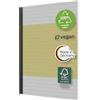 SIGEL Quaderno Quicknote A5 con copertina morbida | SN100, rigato, 200 pagine, carta riciclata da 80 g/m², FSC, vegano, giallo