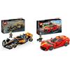 LEGO Speed Champions Monoposto da Corsa McLaren Formula 1 2023, Macchina Giocattolo F1 & Speed Champions Ferrari 812 Competizione, Modellino di Auto Sportiva da Costruire