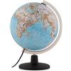 Tecnodidattica - Mappamondo NATGEO Classic | Cartografia Fisico-Politica ufficiale National Geographic Classic | Luminoso e girevole | Testi in Italiano | Diametro 30 cm