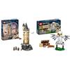 LEGO Harry Potter Guferia del Castello di Hogwarts, Gioco per Bambini e Bambine da 8 Anni in su & Harry Potter Edvige al Numero 4 di Privet Drive, Gioco di Fantasia per Bambini e Bambine