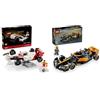 LEGO Icons McLaren MP4/4 e Ayrton Senna, Modellino da Costruire di Auto da Corsa con Minifigure & Speed Champions Monoposto da Corsa McLaren Formula 1 2023, Macchina Giocattolo F1