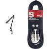 RØDE PSA1 Braccio da Studio Professionale & Stagg Cavo da microfono a mixer SMC6 da 6 metri XLR (m) -XLR (f), nero