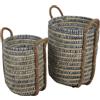 Urban Living NATURAL LIVING SET 2 CESTI KELLY IN ERBA:P30XH40CM M:P38XH50CM