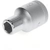 GEDORE Inserto per Chiave a Bussola, Attacco 1/2 pollici, 12.5 mm, Bocca Esagonale, Chiave a Bussola 9 mm, Utensile, 19 9, Acciaio Cromato