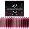 Wordsworth & Black Ricariche Di Inchiostro Per Penna Stilografica - Set Di 30 Cartucce Di Inchiostro Rosa - Dimensioni Standard Internazionali - Lunghezza Appr 2,04 - Diametro Base Appr 0,24