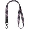 HONZUEN Cordino Laccio da Collo Neck Lanyard Strap, Laccio da Collo Cordino con Ring Metallica e Vera Pelle, per ID Carta di Identità, Porta Badge, Chiavi, Auto, Portachiavi, Marrone