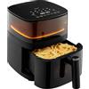 MEDION Friggitrice ad aria X10 XL (MD11780), Friggitrice aria da 5 L, Friggitrice ad aria 5 litri con 10 programmi automatici, Air fryer con funzione di nebulizzazione dell'acqua