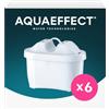 AQUAEFFECT MAX+ Filtri per Acqua Compatibili con tutte le Caraffe Brita® - Confezione da 6