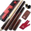 CUESOUL 57 Artigianato 3/4 snodato Palissandro Snooker Cue con Cue Estensione Extra 50 Centimetri Rosewood D415