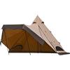 FreiZelt TOMOUNT - Tenda a forma di tipi, in cotone, altezza 2,8 m, per 6-8 persone, tenda a piramide con foro per forno a tenda, 4 anni, per attività all'aperto, campeggio, escursionismo, trekking